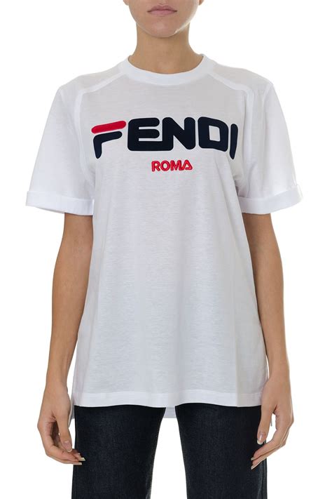 fendi roma t shirt white|Fendi t shirt i offer.